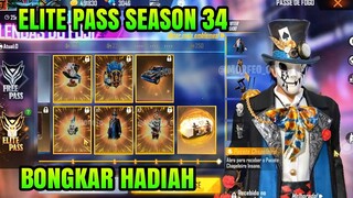 BOCORAN ELITE PASS SEASON 34 BULAN MARET 2021 GARENA FREE FIRE