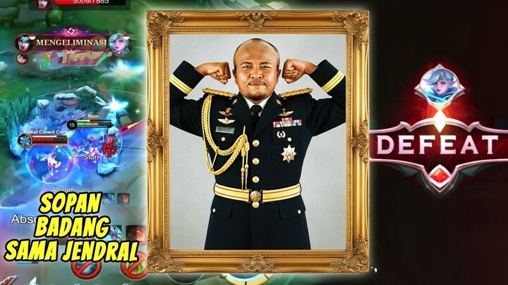SOPAN SAMA JENDRAL WOI BADANG !!! APALAH MODAL GINI GINI !!!