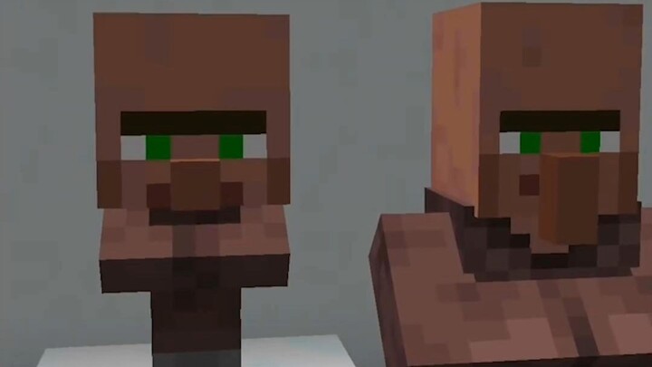 Saya memasukkan pekerja anak dalam Minecraft.