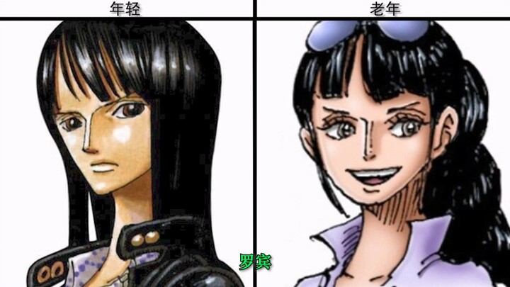 [One Piece] Character “Young” vs. “Old” Appearance Comparison!!!