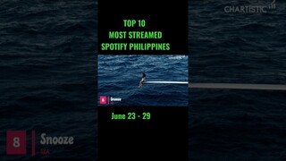 THE TOP 10 MOST STREAMED SONGS ON SPOTIFY PHILIPPINES | JUNE 23-29 #shorts