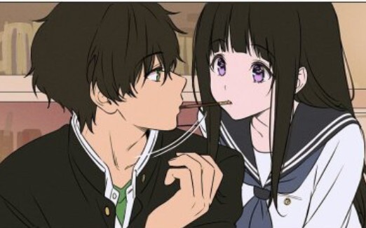 อยากรู้อยากเห็น Oreki ประหยัดพลังงาน Chitanda