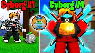 I Fully Awakened Cyborg V4 With ONLY Fruit Notifier (Blox Fruits)