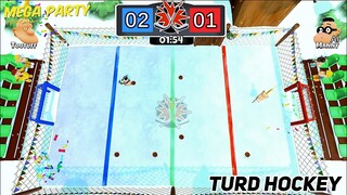 MEGA PARTY - a tootuff adventure: Turd Hockey Gameplay (Nintendo Switch)