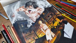 Drawing Attack on Titan Final Season Poster | Pencil Glue