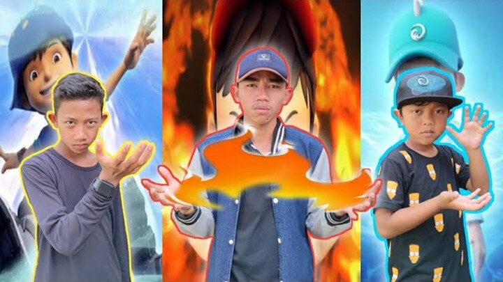 MASUK KEDUNIA BOBOIBOY KITA DAPAT KEKUATAN API, AIR DAN ANGIN! | Drama Parodi | Mikael TubeHD