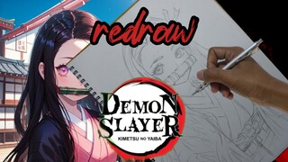 Redraw Nezuko Fanart Demon Slayer