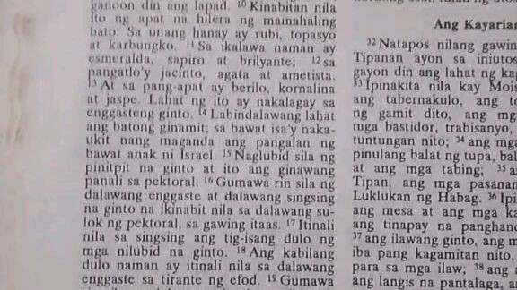 Pang Araw Araw na Talata      Exodus 39:8-21