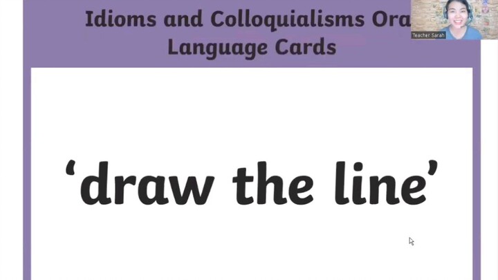 English expression "draw the line".
