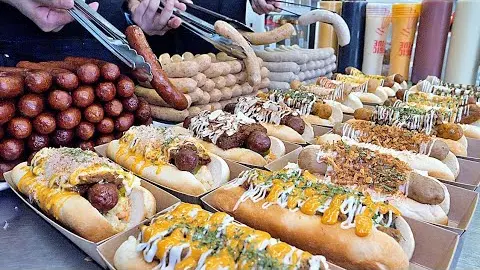 How to make handmade sausage and hot dogs - Korean food