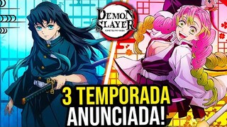 3 TEMPORADA DE DEMON SLAYER É ANUNCIADA! JÁ TEM DATA DE ESTREIA???