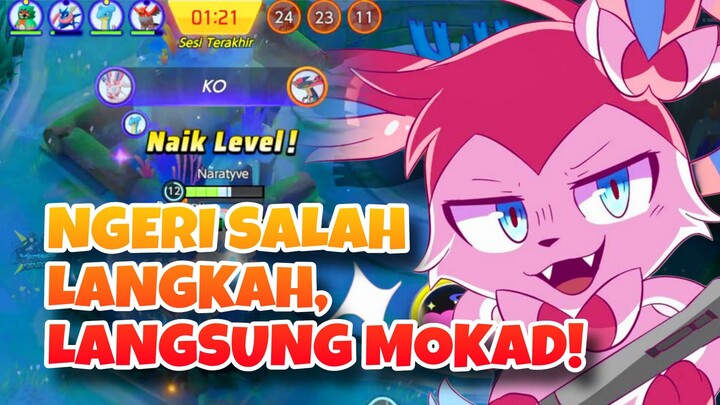 NGERI SALAH LANGKAH DIKIT, LANGSUNG MOKAD! - Pokemon Unite Moments