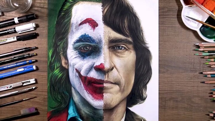 Drawing Joker (Joaquin Phoenix) _ Part 7