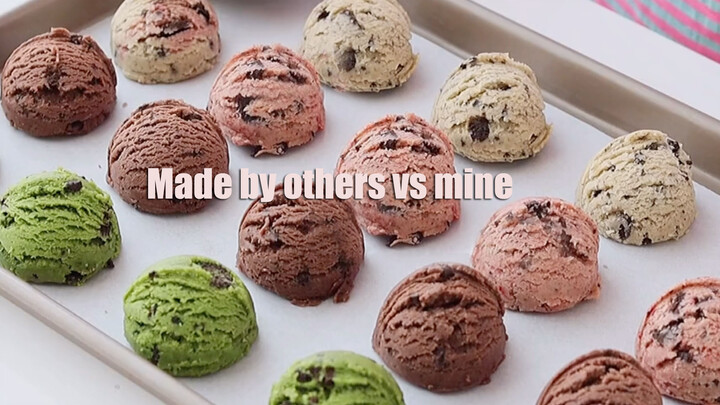 [Food]Differences Between Others' Cookie Ice Cream and Mine