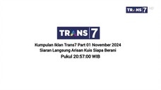 Rekam Trans7 • Kumpulan Iklan • Siaran Langsung Arisan Kuis siapa Berani • Nopember 2024