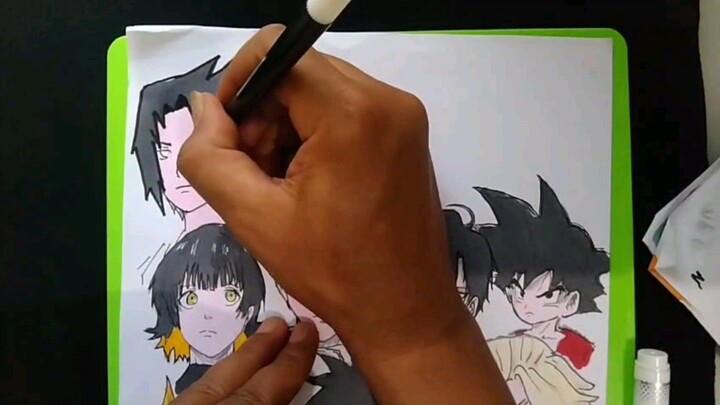 Drawing simple SASUKE UCIHA
