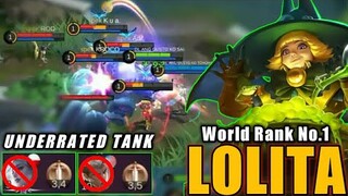 World Rank No.1 Lolita Full Gameplay | Mobile Legends Bang Bang