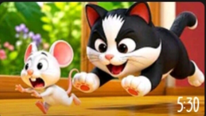 Meow Meow Billie karti Meow 🐱 🐀, Hindi Nursery Rhyme, Billi wala Cartoon, Nursery Rhymes for kids
