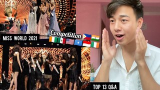 Miss World 2021 Coronation Night | Top 13 Announcement & Q&A | REACTION