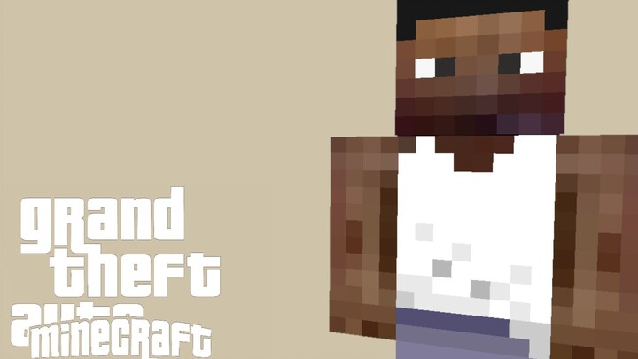 Memutar lagu tema <Grand Theft Auto:San Andreas> di Minecraft