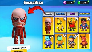 CARA DAPAT SKIN COLLOSAL TITAN DI GAME STUMBLE GUYS - SKIN RAHASIA