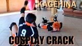 [HAIKYUU COSPLAY] KageHina tries Roller Skating