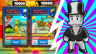 SKINS GRÁTIS!!!😱 NOVOS EVENTOS SECRETOS DO MONOPOLY NO STUMBLE GUYS 0.56 - REVELEI TUDO + DATA!!!😱