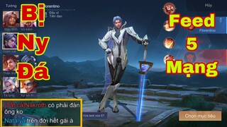 LIÊN QUÂN : Cầm Flo Giả Vờ Bị Ny Bỏ Feed 5 Mạng Liên Tục Sau Đó Quay Trở Lại Gánh Team