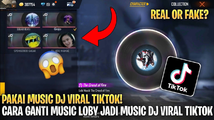 cara mengganti music lobby ff jadi tiktok?? real or fake?