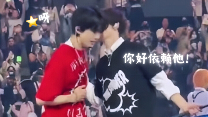 They may bicker, but the older brother is still there for his younger sibling when they’re feeling d