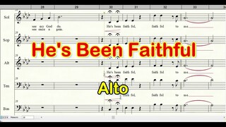 He's Been Faithful | Choir | Alto | Carol Cymbala