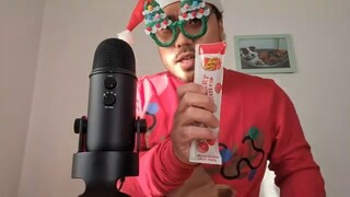 ASMR Eating Jelly Belly Cherry Ice Pop (Eating Sounds &  Mouth Sounds)