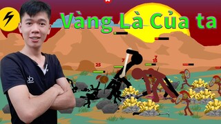 Người Que Đại Chiến Chế Độ Mới #15: Mỏ Vàng Của Vương Quốc Người Que Bị Tấn Công | Nhân BiBi
