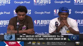 It's over! Disappointing game! - Anthony Edward on Playoffs Game 6 Grizzlies eliminate Timberwolves