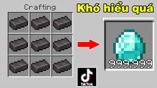 THỬ THÁCH SINH TỒN TRONG THẾ GIỚI TIK TOK CHẾ TẠO MỌI THỨ SIÊU NHANH | TRONG MINECRAFT PE