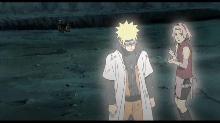 Naruto use flying thunder god technique, Naruto Meets Minato and Kushina, Naruto Saves Sakura