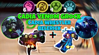OLD META SUSTAIN LINEUP - 6 CADIA 6 WRESTLER 4 VENOM 3 GUARDIAN GAMEPLAY ! TOP 1 GLOBAL MAGIC CHESS
