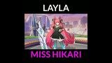 Layla Miss Hikari - New Skin Mobile Legends #shorts