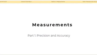 Measurements: Precision and Accuracy