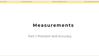 Measurements: Precision and Accuracy