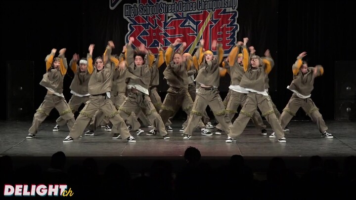 Japanese High School Street Dance Competition: Bounce troop (HIP HOP Osaka Prefectural Higashiyodoga