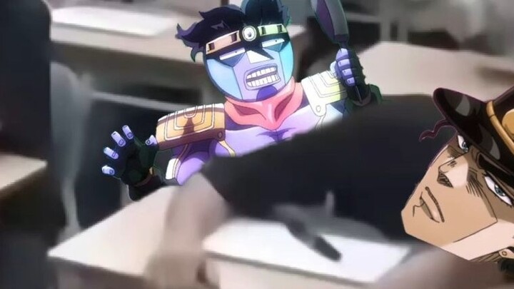 Jotaro is annoyed to death by Hayaba