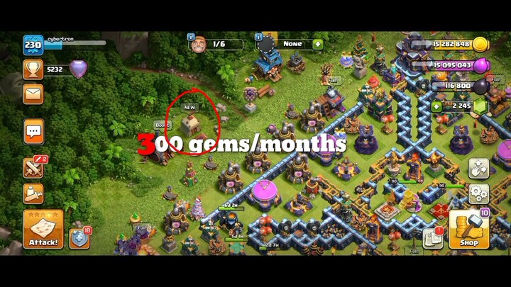 cara mendapatkan gem gratis coc sampai 300 gem/bln