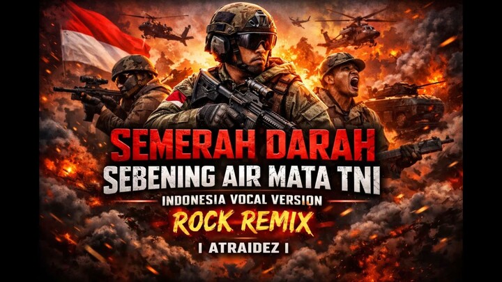 Lagu TNI - Semerah Darah Sebening Air Mata (Indonesia Vocal Version Rock Remix | Atraidez)