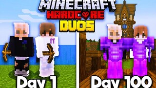 เรารอดชีวิต 100 วันใน DUO Hardcore Minecraft และนี่คือสิ่งที่เกิดขึ้น