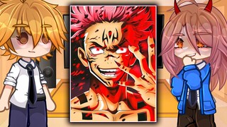 Chainsaw Man React to Jujutsu Kaisen // Gacha Club // Part 2