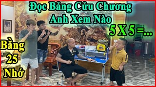 NgọcRambo thử thách Bảo Bảo đọc bảng cửu chương nhận tiền thưởng