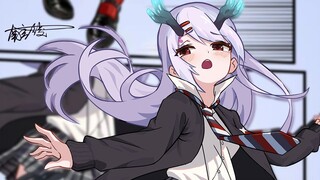 糟糕，小绫摔倒了，要亲亲抱抱举高高[tv_难过]#原创动画#