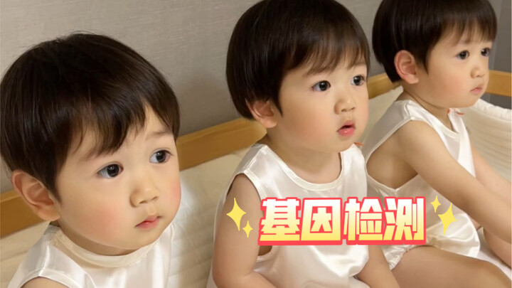 We conducted genetic testing on identical triplets.