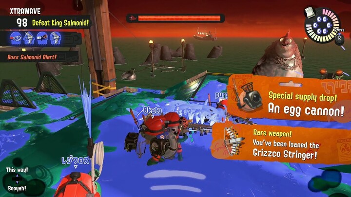 Salmon Run Gameplay (Cohozuna & Grizzco Stringer) - Splatoon 3 [Switch]